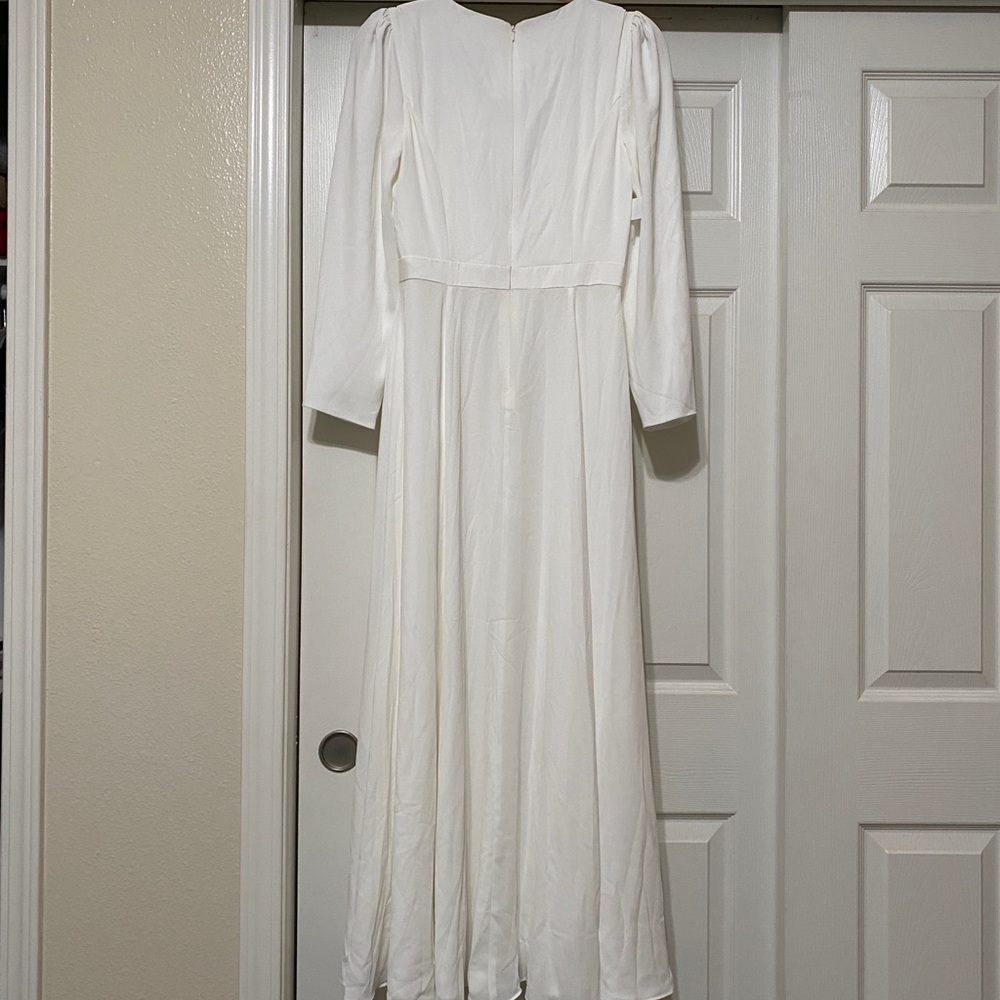 NWT Fame and Partner 💌Free Shipping White L/S Dress Size 6 - Picture 4 of 10